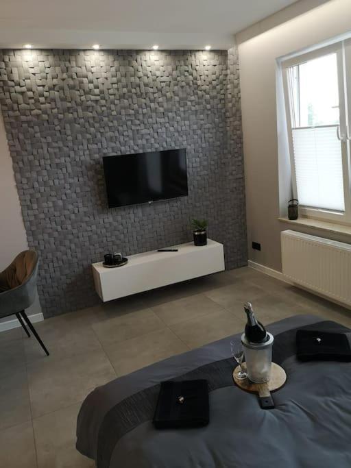 Grey Bezplatny Parking Apartment *